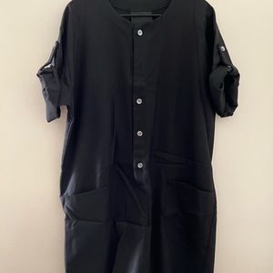 No. 6 Store Wallace Black Wool Patch Pocket Dress with belt/sash size M